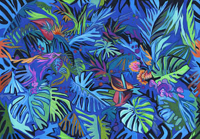 Фотообои JUNGLE 1, FLOWERS, Factura Фотообои JUNGLE 1, FLOWERS, Factura